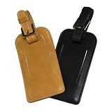 Calfskin Leather Luggage Tag