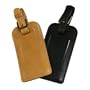 Calfskin Leather Luggage Tag, Green