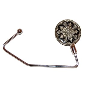 Black and Silver Starburst Purse Hanger