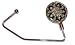 Black and Silver Starburst Purse Hanger