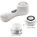PleasingCare Sonic Facial Cleansing Brush, 1 Classic + 1 LUXE Cashmere Cleansing Brush Heads, Rechargeable Skin Care System, Face Cleaning Machine White