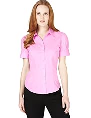 Classic Collar Dobby Panelled Shirt