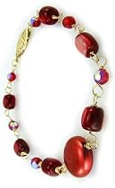 14k Gold Filled Bracelet With Glass Beads and Pearls