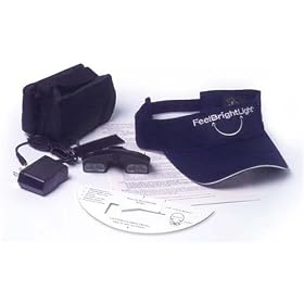 Feel Bright Light 100 Portable  Self Contained Phototherapy Device with Rechargable Lithium Polymer Battery and Charger