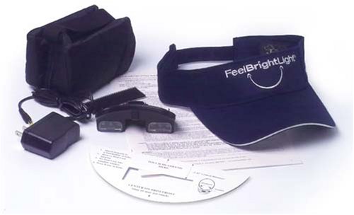 Feel Bright Light 100 Portable  Self Contained Phototherapy Device with Rechargable Lithium Polymer Battery and Charger