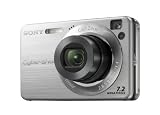 Sony CyberShot W110 Digital Camera - Silver (7.2MP, 4x Optical Zoom) 2.5" LCD
