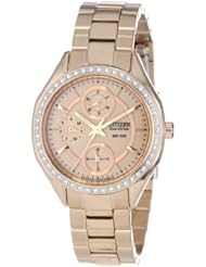 Citizen Womens Drive from Citizen Eco-Drive POV 2.0 Rose Gold Tone Swarovski Crystal Watch