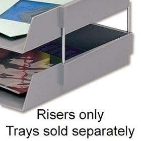 5 Star Risers for Letter Tray with Clearance 53mm Steel [Pack 4]