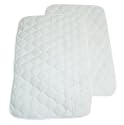 American Baby Company Waterproof Quilted Lap and Burp Pad 2 Pack Set
