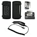 Black Silicone Gel Skin Cover Case + LCD Screen Protector + Rapid Car Charger for LG enV Touch VX11000