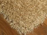 Temptation Shag Area Rug Carpet - Wheat - 3 Sizes Available