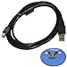 HQRP Long 6ft USB to Mini USB Cable for Sony Handycam DCR-HC38 DCR-HC40 DCR-HC40E DCR-HC42 Camcorder Plus HQRP Coaster