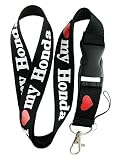 I Love My Honda Lanyard Key Chain Holder