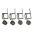 MSI SS-CSS Sturdy-Step Spring-Loaded Casters Set (4 wheel set)