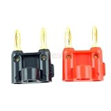 Dual Banana Plug-2 Pcs (1 Red/1 Black)