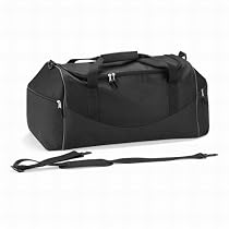 Quadra teamwear holdall in black/graphite