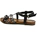 Nature Breeze Women's Slingback Ankle Buckle Open Toe Double Cross Strap Casual Sandal Shoes