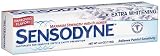 Sensodyne Maximum Strength Anticavity Toothpaste for Sensitive Teeth With Fluriode And Cavity Proctection, Extra Whitening Formula - 4 Oz