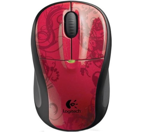 Logitech M305 Wireless Mouse - Red Tendrils Picture