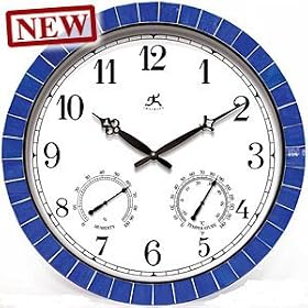 Clarion Wall Clock - Blue