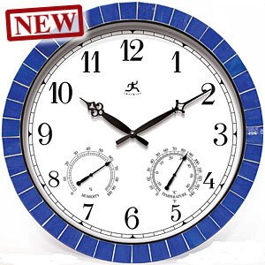 Clarion Wall Clock - Blue