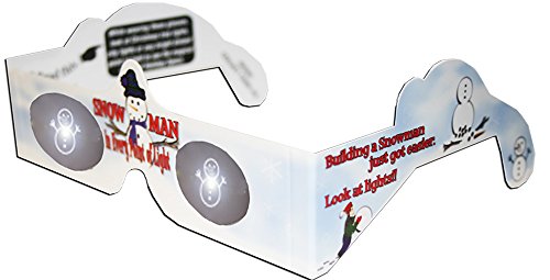 Snowman Holiday Specs 3-D Glasses for Christmas Lights