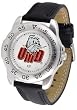 Minnesota-Duluth Bulldogs Suntime Mens Sports Watch w/ Leather Band - NCAA College Athletics