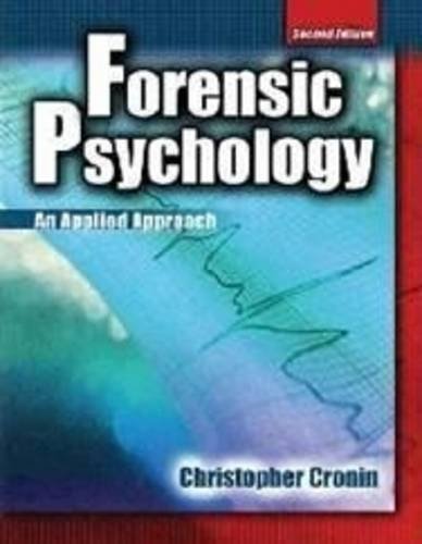 Forensic Psychology by CRONIN CHRISTOPHER (2009) PaperbackFrom Kendall Hunt Publishing