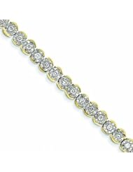 Genuine 14K Yellow Gold Diamond Bracelet 10 Grams Of Gold 100% Satisfaction Guaranteed.