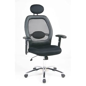 Chicago Chair Company Firenze Mesh Office Chair, Black
