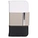 Fosmon CADDY Series Leather Wallet Case for Samsung Galaxy S4 IV / I9500 (White - Gray - Black)
