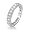 Bling Jewelry 925 Sterling Silver Vintage CZ Milgrain Wedding Band (More Sizes) - Size 5