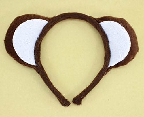 5pcs Cute Monkey Halloween Party Costume Cartoon Animal Ear Headband