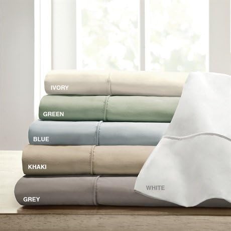 Comfort Classics 400TC Cotton Rich Sateen Sheet Set - White - Cal.King