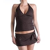 La Blanca Brown Eyelet 2pc Tankini Swimsuit