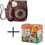 Fujifilm Instax MINI 7s Choco Instant Film Camera with Cheki film 5pack (10picture X5)