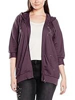 Fiorella Rubino Sudadera con Cierre (Vino)