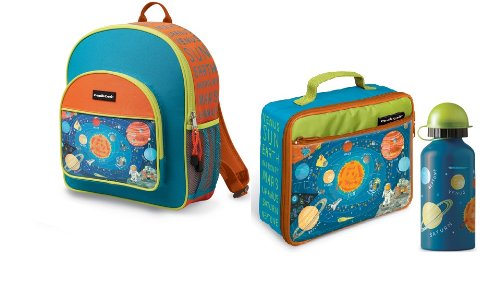 Crocodile Creek Backpack, Lunch Box, Waterbottle Solar System Value Pack