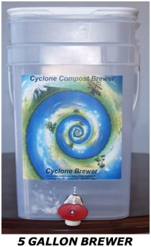 5 Gallon Cyclone Bubbler Compost Tea Brewer