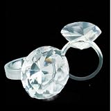 Crystal Solitaire Diamond Ring Paperweight, Napkin Holder