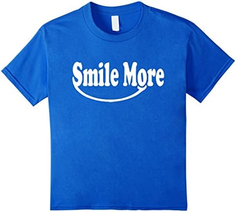 Kids Smile More TShirt 10 Royal Blue