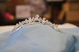 (MEDIUM)Elegant Bridal Wedding Tiara Crown with Crystal Party Accessories C8796