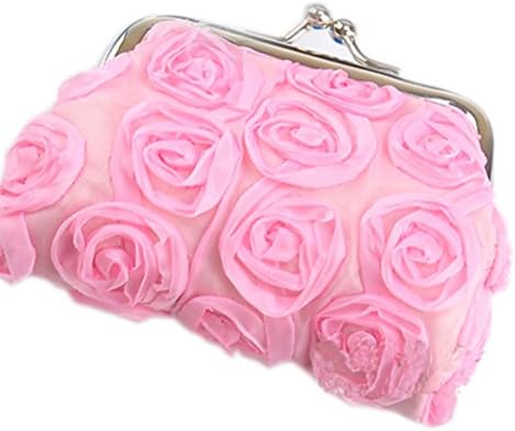 Buytra Rose Flower Wallet Change Purse Coin Key Buckle Pouch Bag?