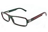  - GUCCI 1551 Green-Red ELJ Optical Eyeglasses Frame 52x15
