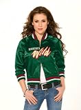 Minnesota Wild Women's Classic Satin Baseball Collar Jacket - by Alyssa Milano