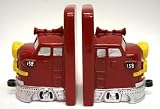 KMP Gifts Red Train Bookend Set