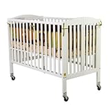 Folding Full Size Convenience Crib Color: White Folding Full Size Convenience Crib Color: White