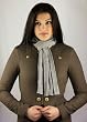 Handame Ultra Thin PURE Alpaca Natural Fiber Scarf - Featherweight Collection in Cottage Gray - Men Gift Idea (Long size)