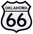 Route 66 Oklahoma Embroidered Patch Iron-On Highway Road Sign Biker Emblem