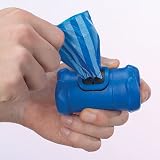 Pet Supplies : BLUE - Bone-Shaped Waste Bag Holders